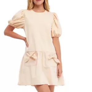 NWOT English Factory Pockets Detail Mini Dress MED